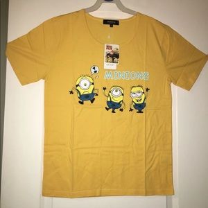 NWT Women’s Medium Yellow Minions Tshirt